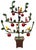 Early 20th Century Monumental Tole Espalier With Birds and Apples For Sale - Image 5 of 12
