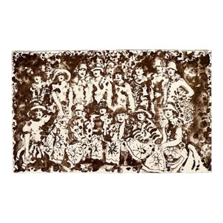 1980s Ann Chernow Steadfast Loyal and True Lithograph For Sale