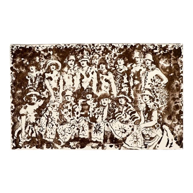 1980s Ann Chernow Steadfast Loyal and True Lithograph For Sale