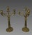 Pair of Bronze Candelabra in the Restoration Style, 19th Century For Sale