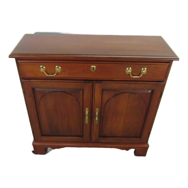 Harden Solid Cherry Console Cabinet For Sale