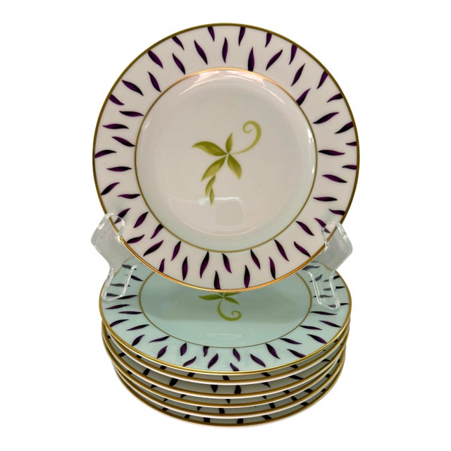 Limoges Bernardaud Frivole Bread Plates - Set of 7 For Sale