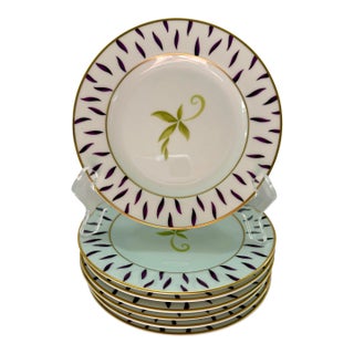 Limoges France Bernardaud Frivole Bread Plates - Set of 7 For Sale