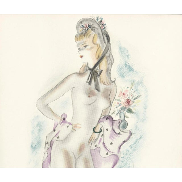 Rare! This is an unusual work. It is one of “8 Etudes de Nu” that came from a spiral bound French book on the history and...