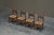 Brown Whimsical Chairs in Oak and Rush, 1940s, Set of 4 For Sale - Image 8 of 13