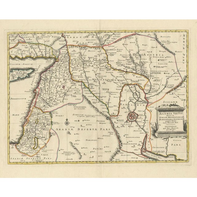 Map of Ancient Assyria For Sale - Image 6 of 7
