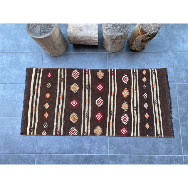Farmhouse Vintage Kurdish Area Wool Rug For Sale - Image 3 of 10