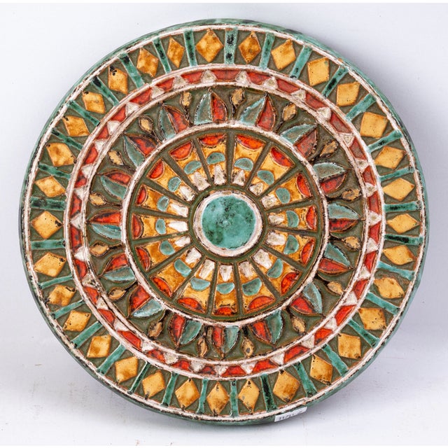Modern Ceramic Plate by Roland Zobel, 1960s For Sale - Image 3 of 4