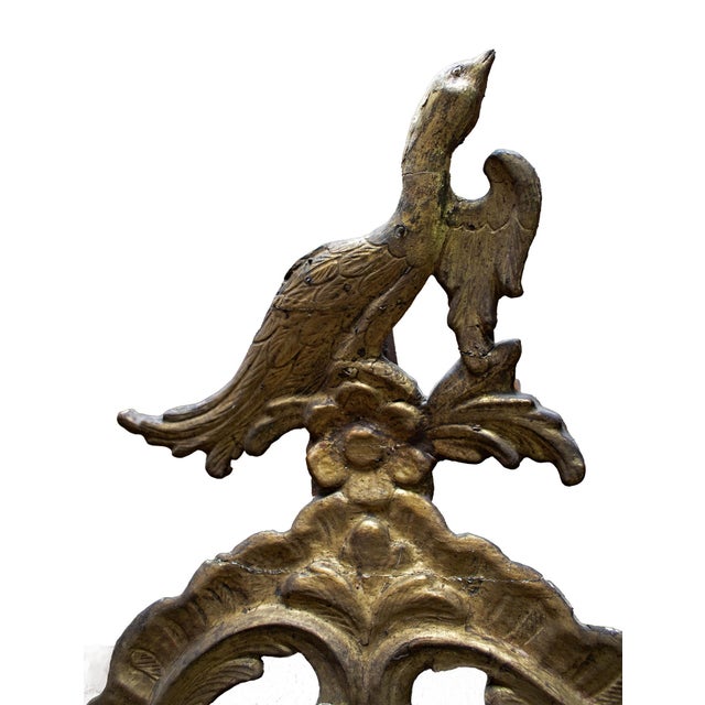 Wood Antique Italian Louis XVI Style Mirror For Sale - Image 7 of 12