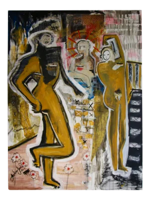 Joshua Jenkins 2014 "Hanging with Jesus" Large Abstract