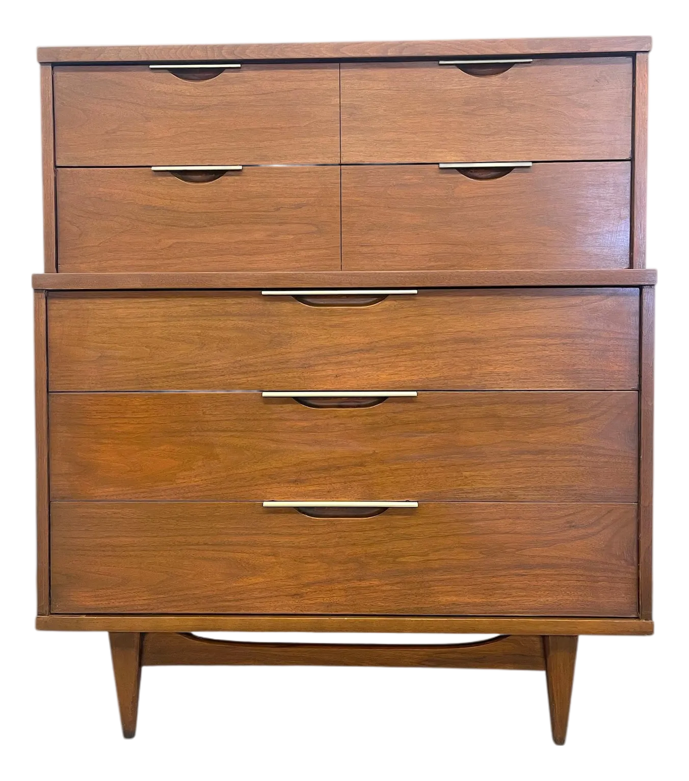 1960s Vintage Mid Century Modern 5 Drawer Dresser - Kent Coffey