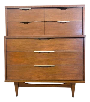 1960s Vintage Mid Century Modern 5 Drawer Dresser - Kent Coffey Tableau Collection