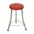 Metal Stool in Red Faux Leather and Chrome from Brabantia, 1950s For Sale - Image 7 of 13