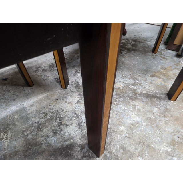 Exceptional Pair of Mid-Century Modern Zebrawood Side Tables With Contrasting Solid-Wood Joinery, Circa 1960s For Sale - Image 13 of 16