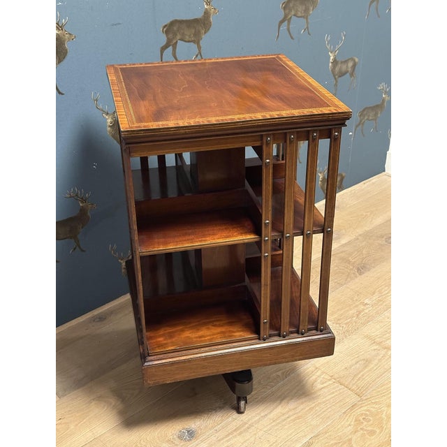 Antique Revolving Bookcase, 1890s For Sale - Image 6 of 12