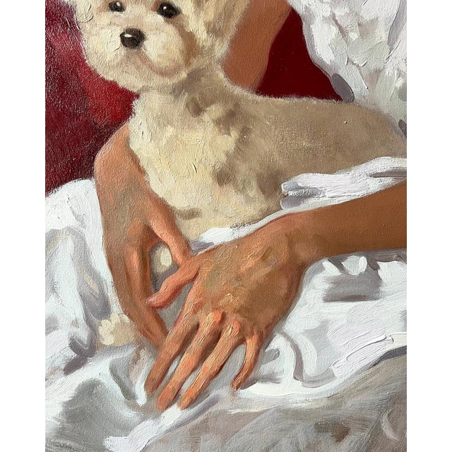 Early 21st Century Elina Arbidane, Portrait of Woman, 2022, Oil on Canvas For Sale - Image 5 of 11