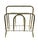 Mid-Century Modern 1970s Vintage Brass Bamboo Magazine Rack For Sale - Image 3 of 7