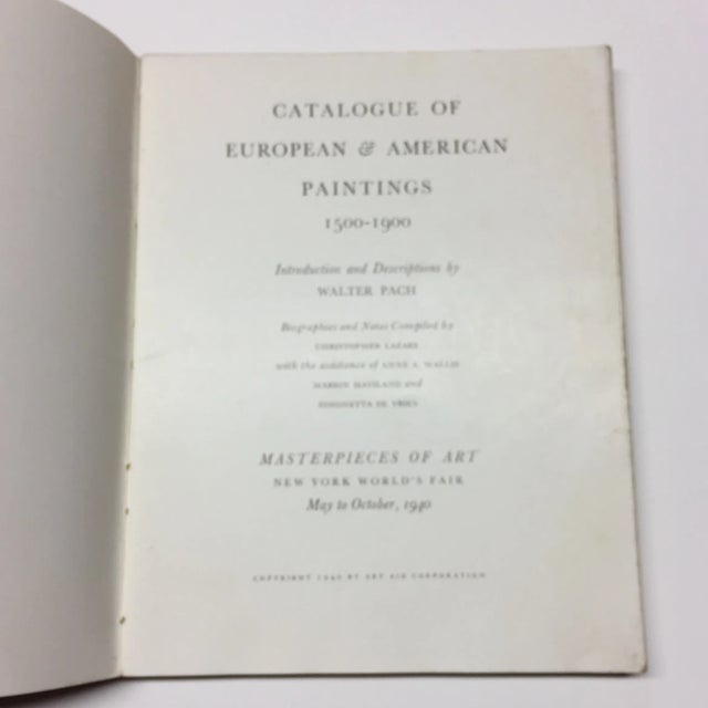 Official Illustrated Catalogue of European and American Paintings 1500 - 1900. Introduction and descriptions by Walter...