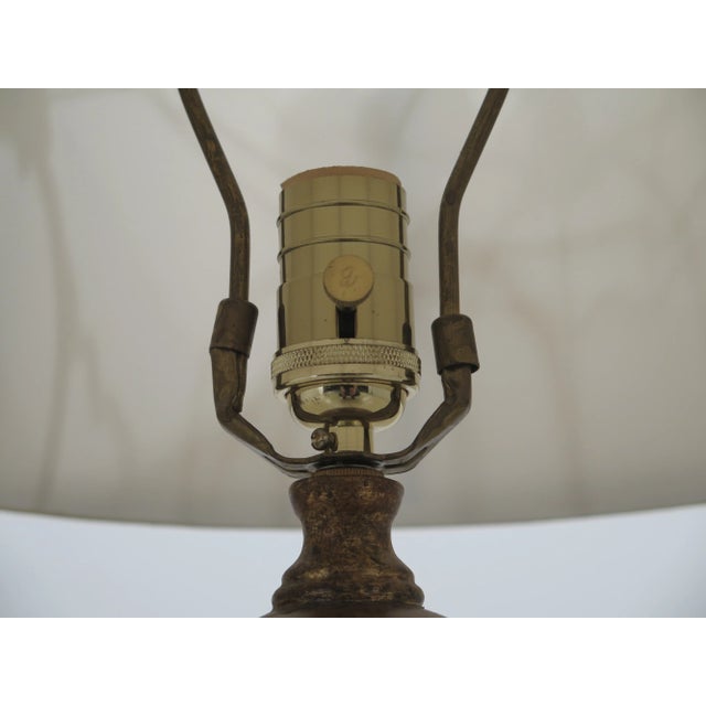 1990s Traditional Fish Table Lamp With Shade For Sale In Philadelphia - Image 6 of 8