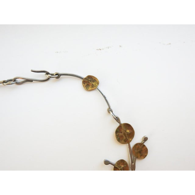 Late 20th Century Artist Made Free Form Foliate Necklace For Sale In Seattle - Image 6 of 7