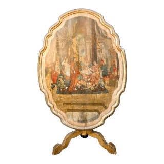 18th Century Italian Hand Painted Flip Top Table For Sale