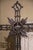 Gothic 19th Century French Gothic Revival Polished Cast Iron Sacred Heart Altar Cross For Sale - Image 3 of 7