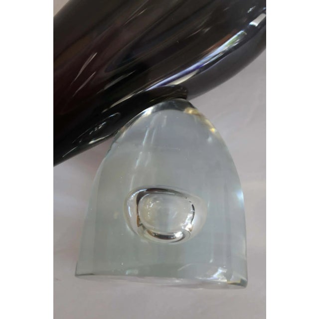 Glass Vintage Murano Bird on Bullet Stand For Sale - Image 7 of 9