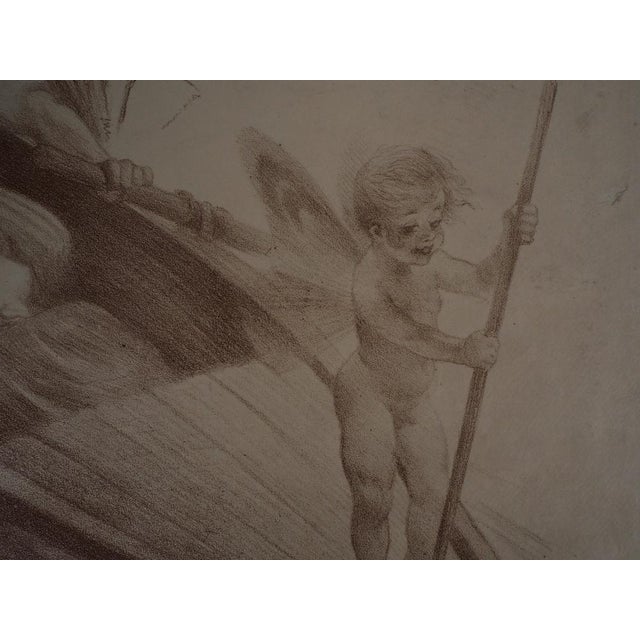 Adolphe Willette, The Lovers and Cupid, Lithograph For Sale - Image 4 of 5