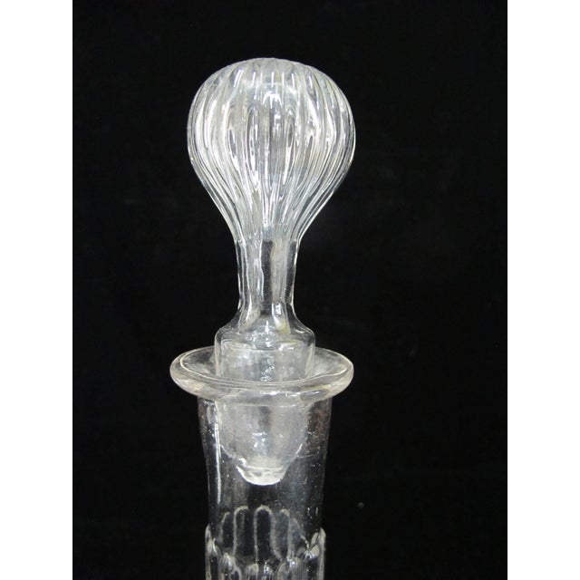 Transparent Antique Victorian Blown Glass Liquor or Water Decanter Hot Air Balloon Bottle For Sale - Image 8 of 9