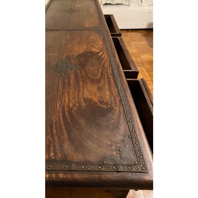 Vintage Artisan Solid Wood Sideboard / Credenza For Sale - Image 11 of 13