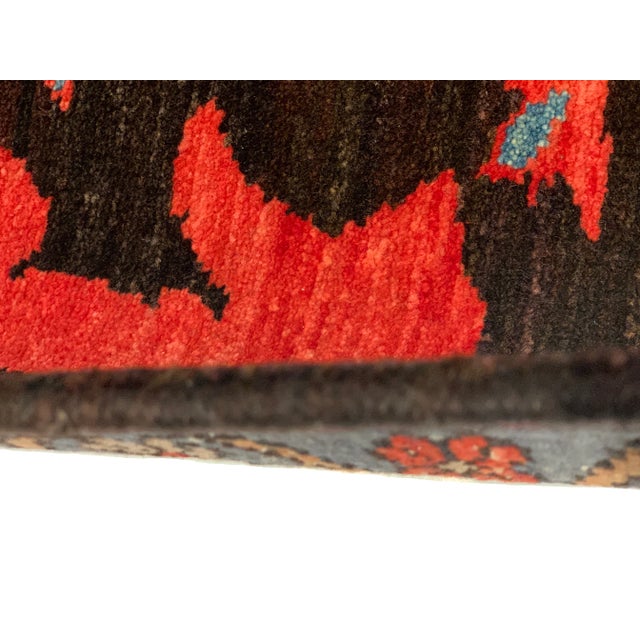 Textile Brown Color Turkish Vintage Bidjar 6'11'' X 12'8'' For Sale - Image 7 of 8