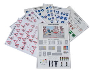 Driving School Instructional Panels, Set of 6