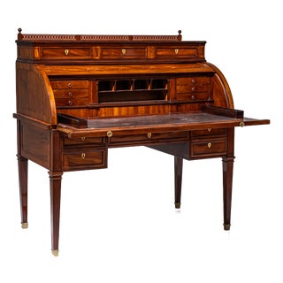 Louis XVI Roll-Top Desk in Mahogany, 1800s For Sale