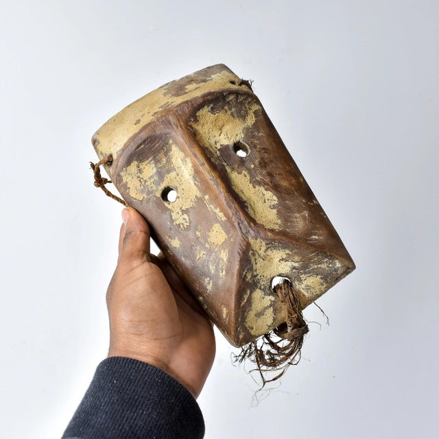 Early 20th Century Lega Square Bearded Mask For Sale In Denver - Image 6 of 9