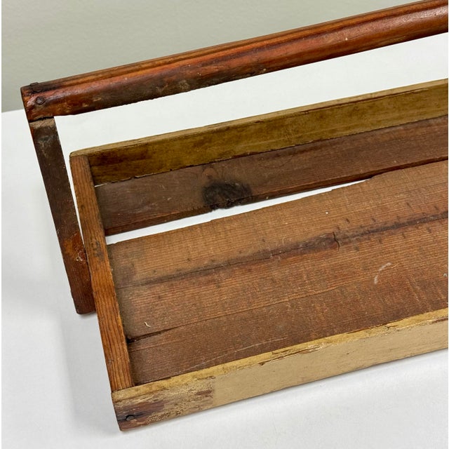 Antique Rustic Handled Berry Basket Tray For Sale - Image 10 of 10