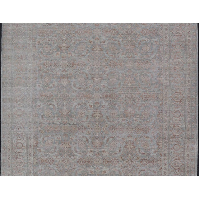 Measures: 8'8 x 11'9 Hand-Knotted Muted Tabriz Rug by Keivan Woven Arts, 8'8" x 11'9". Keivan Woven Arts / Rug /AWR-9556 ,...