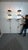 Set of two large brass and metal spear-shaped wall lamps in the Stilnovo style, 1950 Vertical brass stem with wall...