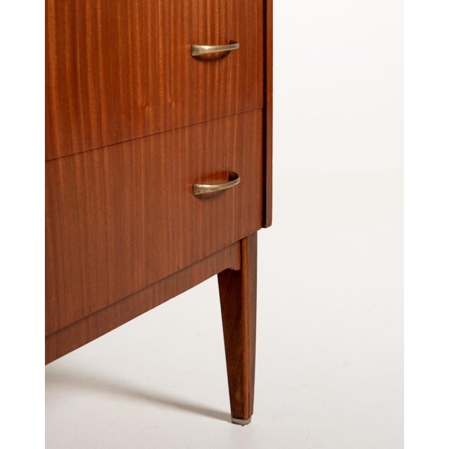 Scandinavian Mahogany Secretaire, 1960s For Sale - Image 6 of 12