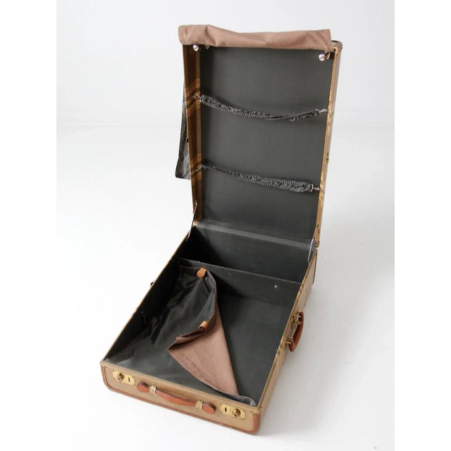 Vintage Striped Wardrobe Suitcase Chairish