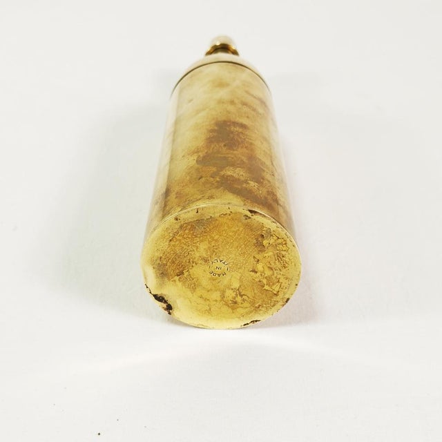 Modernist Brass Shaker, Italy, 1960s For Sale - Image 10 of 14