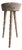 Rustic Bleached Wood Tripod Stool with Turned Legs For Sale