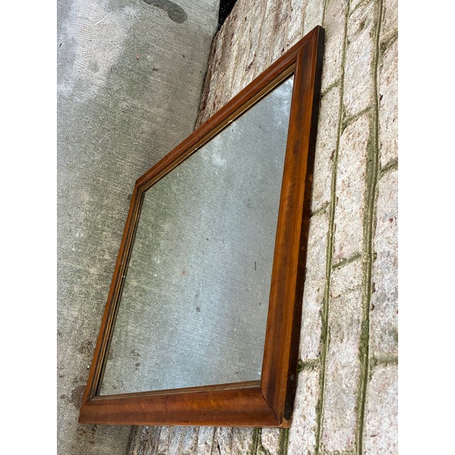 Vintage Wooden Mirror, Early American For Sale - Image 15 of 15