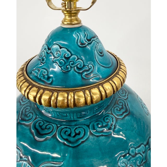 Early 20th Century Dragon Lamp With Ormolu Mounts For Sale - Image 11 of 18