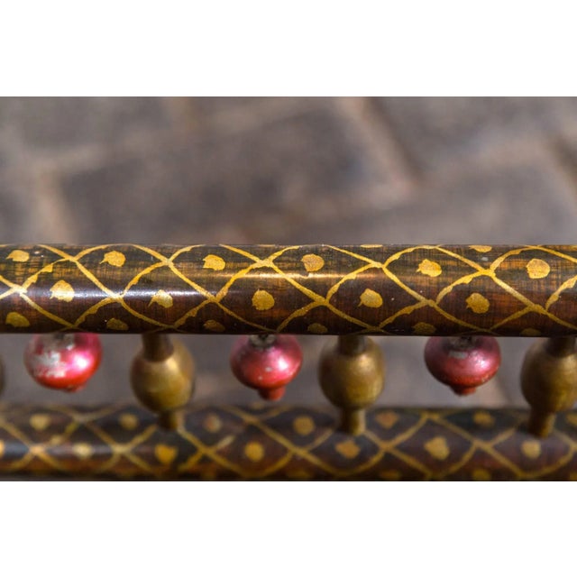 1970s Vintage Decorative East Indian Style Table Base or Ottoman For Sale In New York - Image 6 of 7