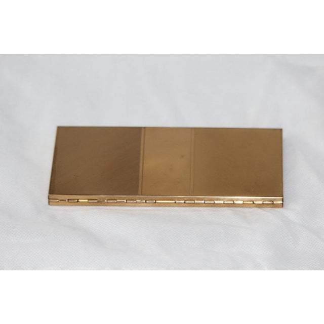 Gold Cigarette Case Jewelry box Credit card holder Money case Cigarette holder Cigarette dispenser Cigarette box Tobacco...