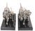 Silver Mid 20th Century Pr. Silvered Metal Dog Bookends by the Philadelphia Mfg. Co. For Sale - Image 8 of 18