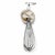 Silver Vintage Hand Whisk Lamp, 1970s For Sale - Image 8 of 10