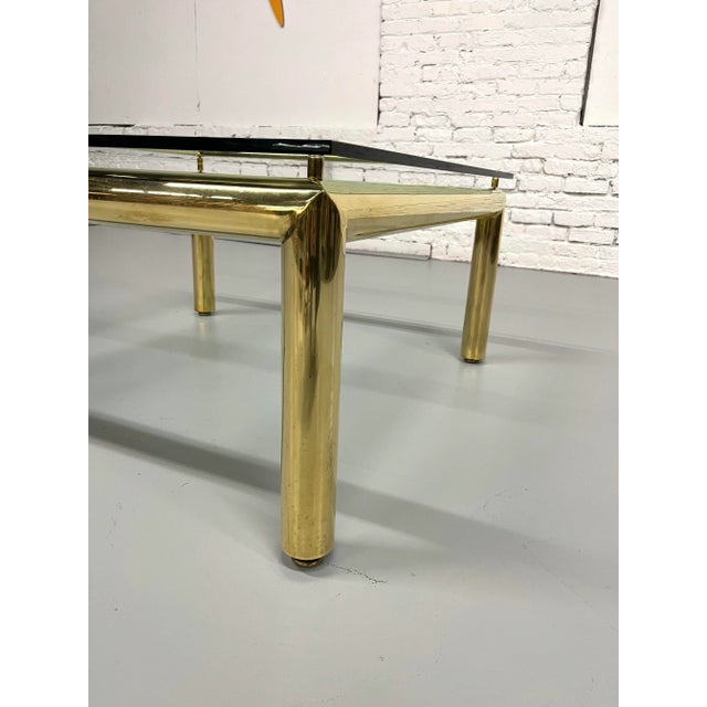 Mid-Century Tubular Brass Coffee Table For Sale - Image 10 of 12