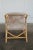 Brown Boho Chic Upholstered Bamboo Armchairs For Sale - Image 8 of 11