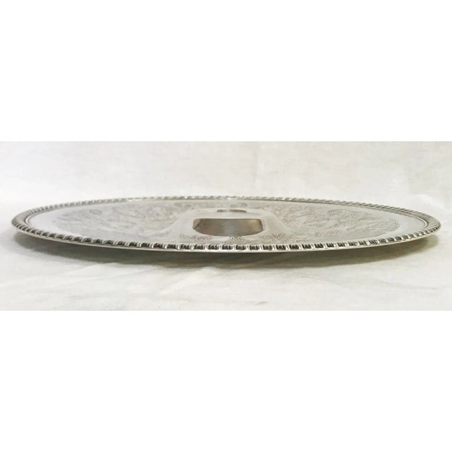 Traditional Vintage Rogers Silverplate Appetizer Platter For Sale - Image 3 of 9